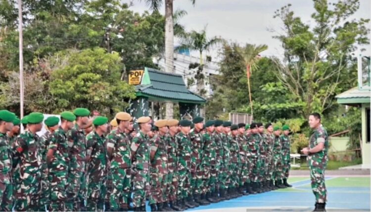 Teks foto. Anggota Dandim 1001/HSU Balangan.